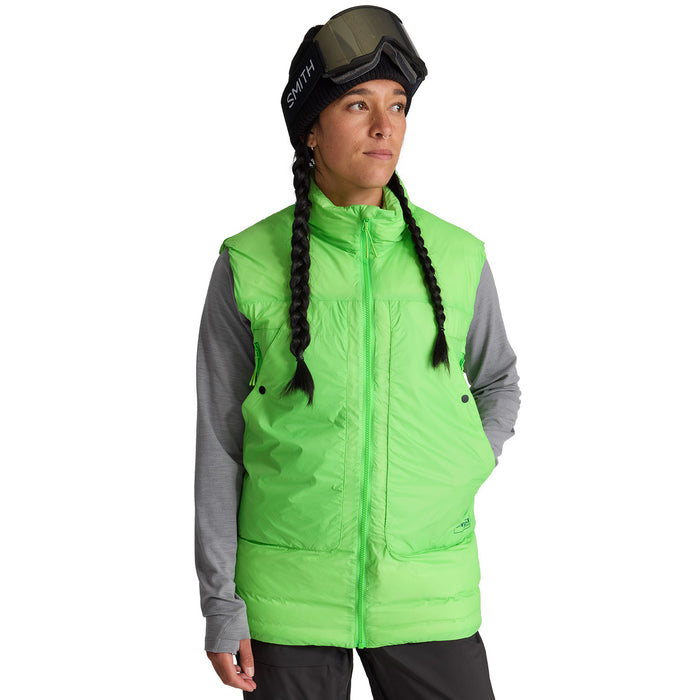 Oyuki Toya Down Insulator Vest - Unisex Highlighter Green