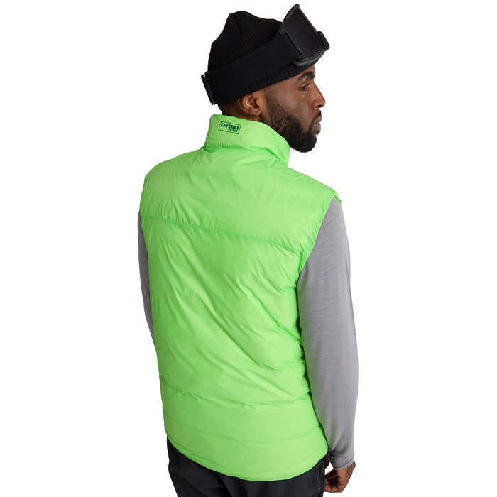 Oyuki Toya Down Insulator Vest - Unisex Highlighter Green