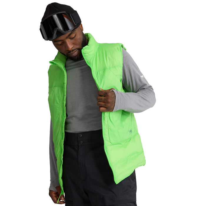 Oyuki Toya Down Insulator Vest - Unisex Highlighter Green