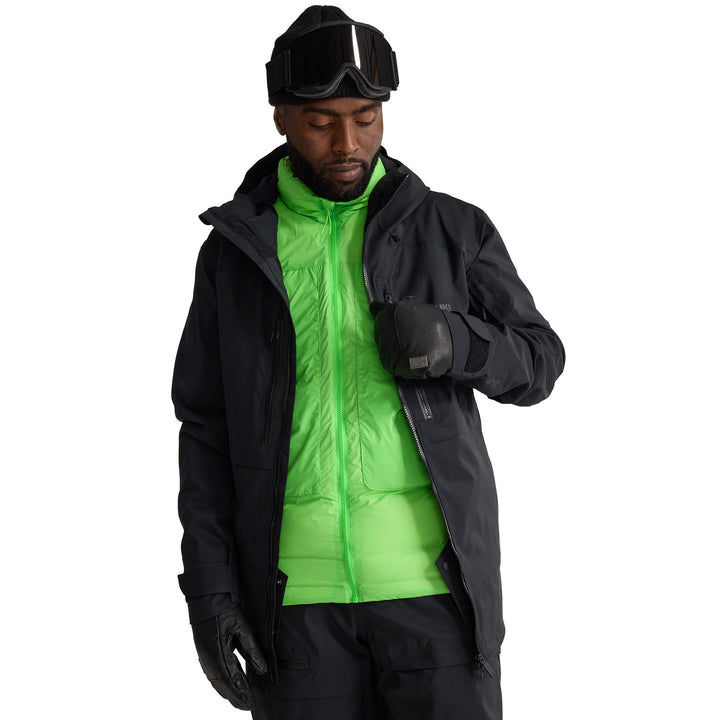 Oyuki Toya Down Insulator Vest - Unisex Highlighter Green