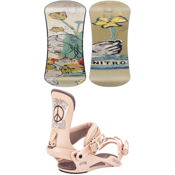 Nitro Mercy Snowboard + Cosmic Snowboard Bindings - Women's 2025
