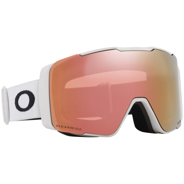 Oakley Line Miner Pro M Low Bridge Fit Goggles Matte White/Prizm Sapphire Iridium+Prizm Rose Gold Iridium