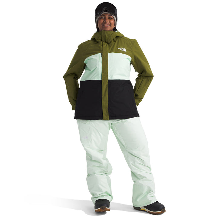 The North Face Freedom Insulated Plus Jacket - Women's Forest Olive/Pale Green/TNF Black