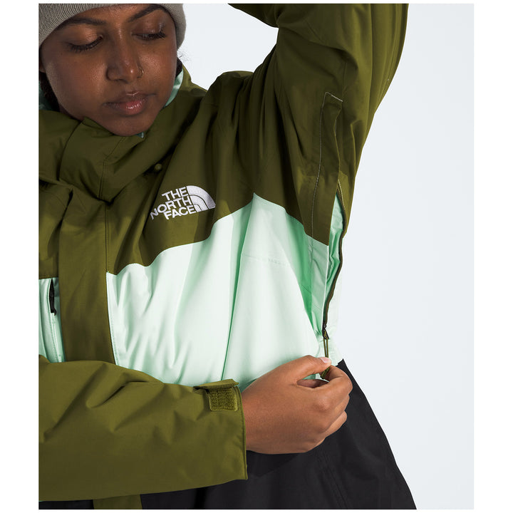 The North Face Freedom Insulated Plus Jacket - Women's Forest Olive/Pale Green/TNF Black