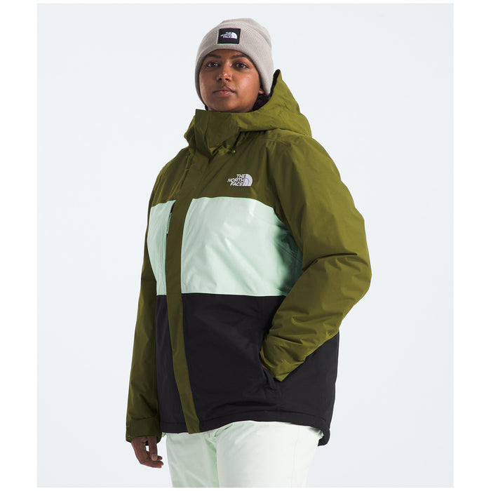 The North Face Freedom Insulated Plus Jacket - Women's Forest Olive/Pale Green/TNF Black
