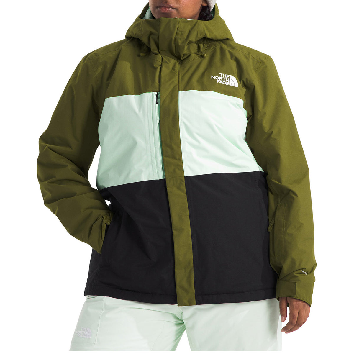The North Face Freedom Insulated Plus Jacket - Women's Forest Olive/Pale Green/TNF Black