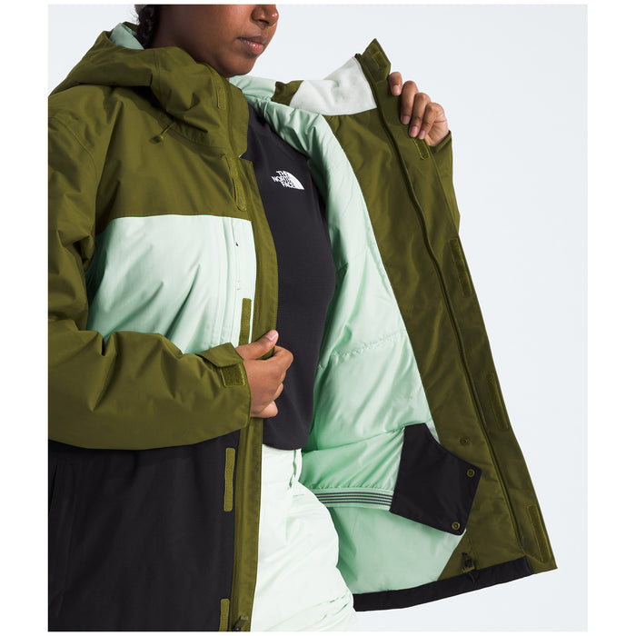 The North Face Freedom Insulated Plus Jacket - Women's Forest Olive/Pale Green/TNF Black