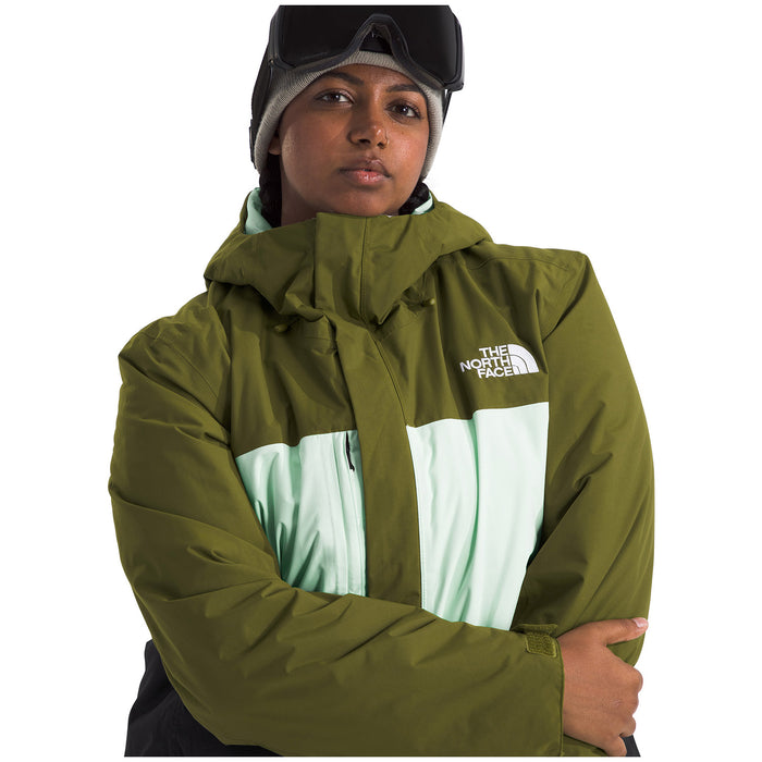 The North Face Freedom Insulated Plus Jacket - Women's Forest Olive/Pale Green/TNF Black