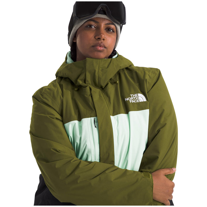 The North Face Freedom Insulated Plus Jacket - Women's Forest Olive/Pale Green/TNF Black