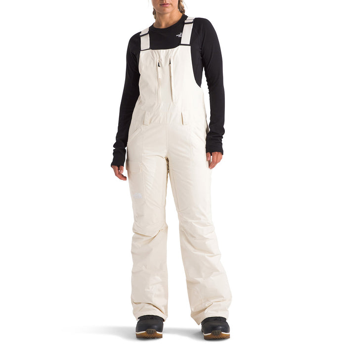 The North Face Freedom Insulated Short Bibs - Women's White Dune