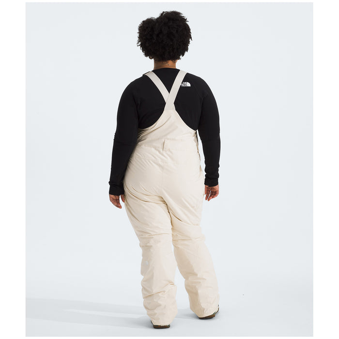 The North Face Freedom Insulated Plus Short Bibs - Women's White Dune
