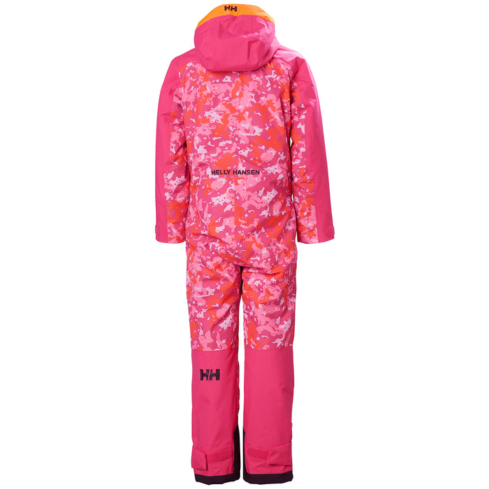 Helly Hansen Fly High 2.0 Ski Suit - Kids' Dragon Fruit Splash Camo AOP