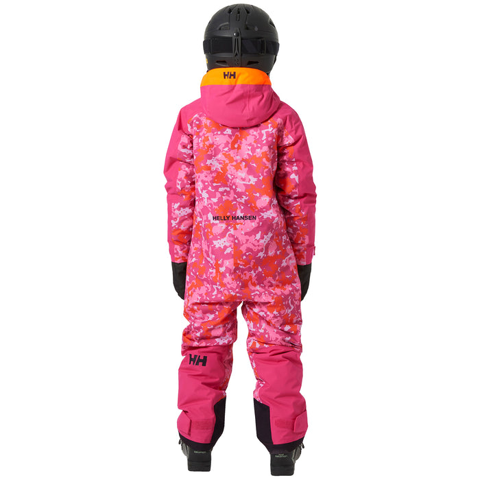 Helly Hansen Fly High 2.0 Ski Suit - Kids' Dragon Fruit Splash Camo AOP