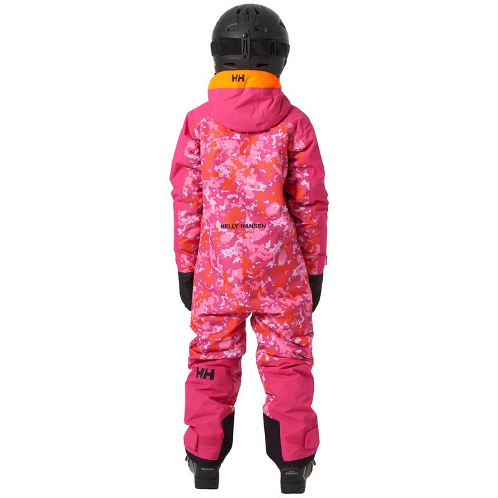 Helly Hansen Fly High 2.0 Ski Suit - Kids' Dragon Fruit Splash Camo AOP