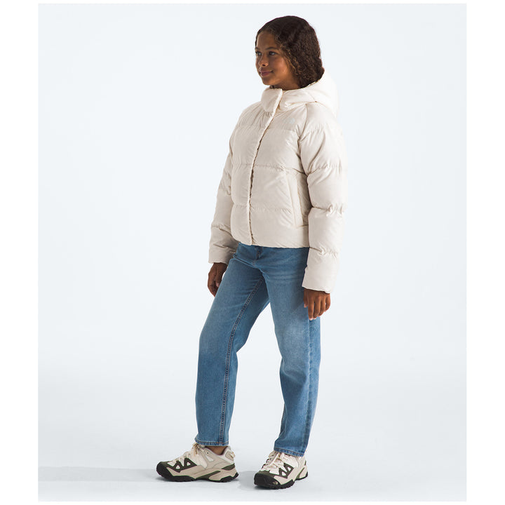 The North Face North Down Hooded Jacket - Girls' White Dune