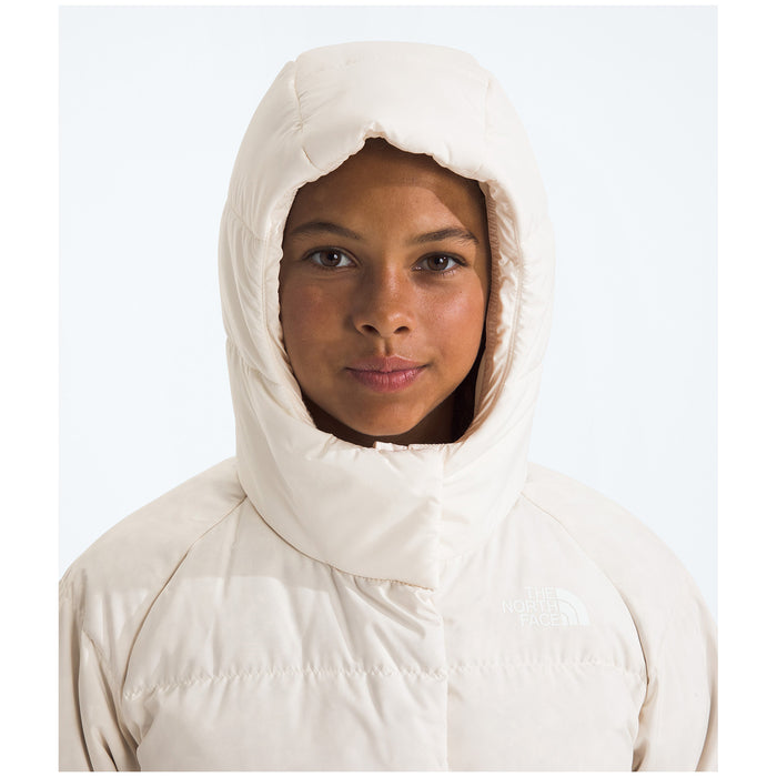 The North Face North Down Hooded Jacket - Girls' White Dune