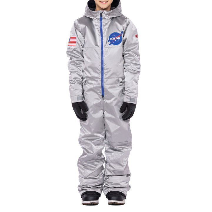 686 Shazam One Piece - Boys' Silver Metallic