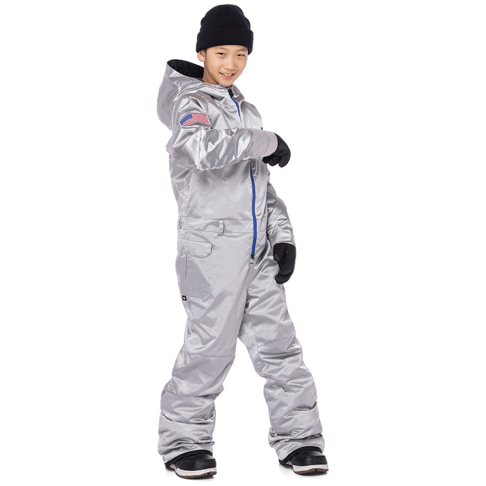 686 Shazam One Piece - Boys' Silver Metallic