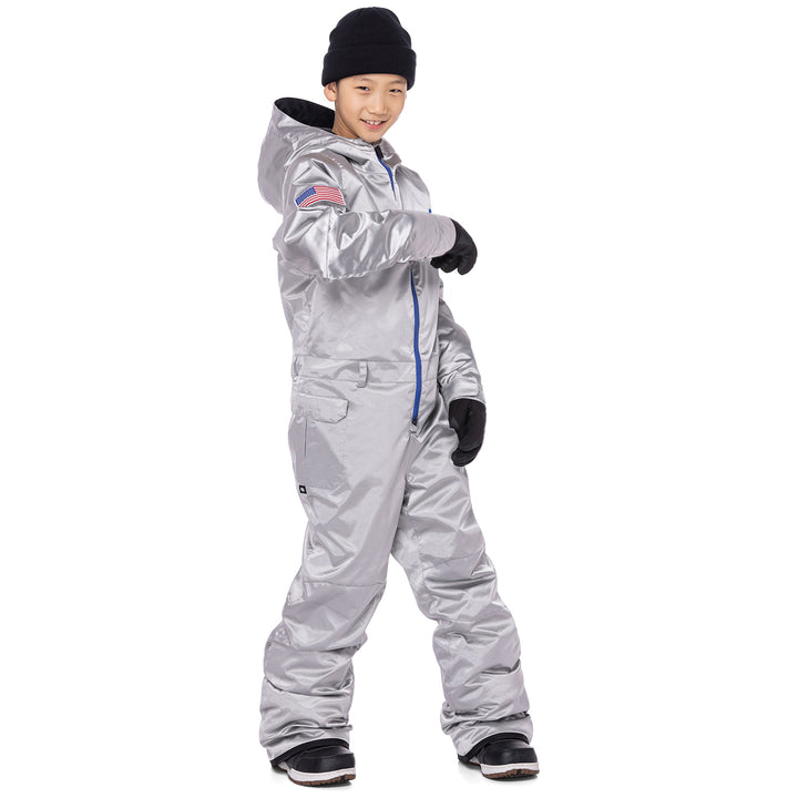 686 Shazam One Piece - Boys' Silver Metallic