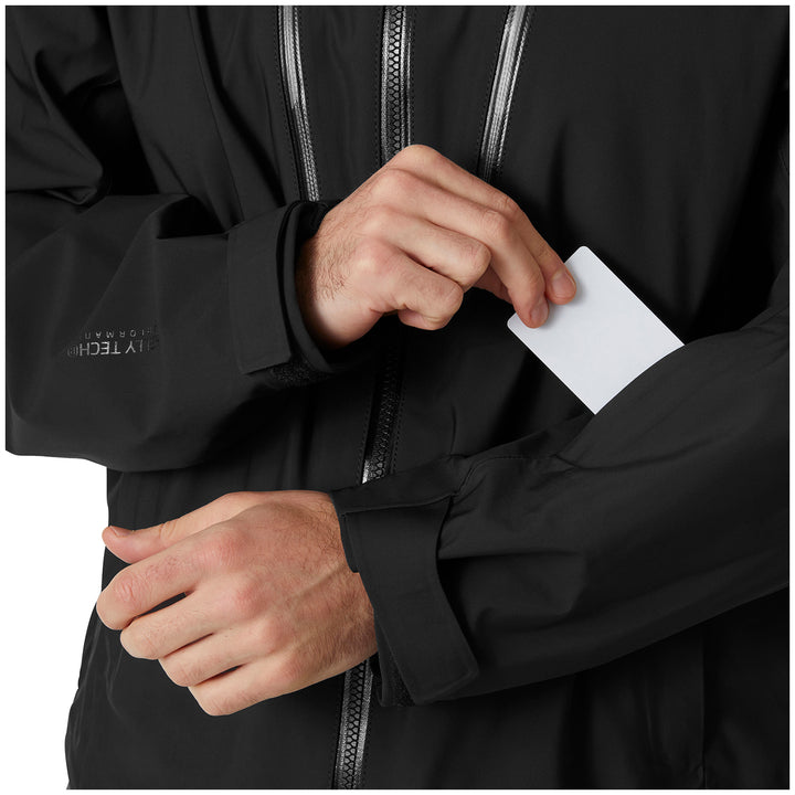Helly Hansen Alpha 3L Long Shell jacket - Men's Black