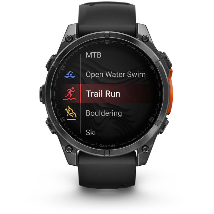 Garmin fenix 8 AMOLED Smartwatch Slate Gray w/Black Silicone Band