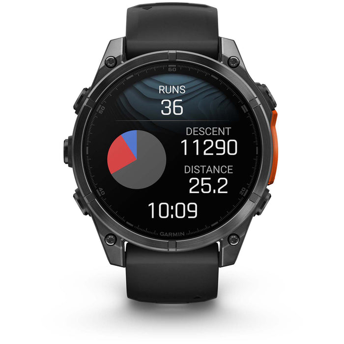 Garmin fenix 8 AMOLED Smartwatch Slate Gray w/Black Silicone Band