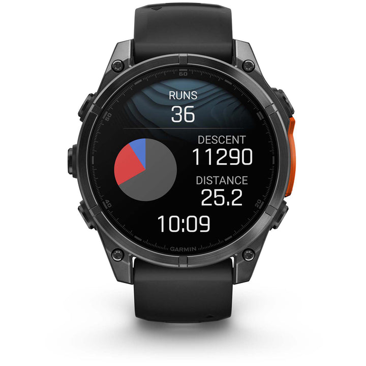 Garmin fenix 8 AMOLED Smartwatch Slate Gray w/Black Silicone Band