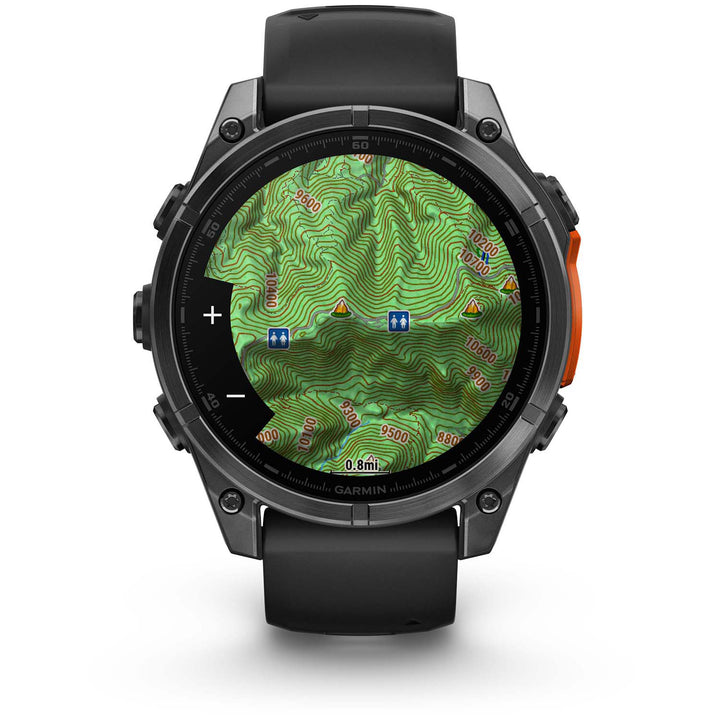 Garmin fenix 8 AMOLED Smartwatch Slate Gray w/Black Silicone Band