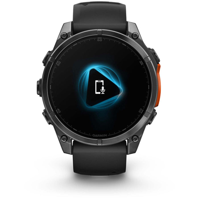Garmin fenix 8 AMOLED Smartwatch Slate Gray w/Black Silicone Band
