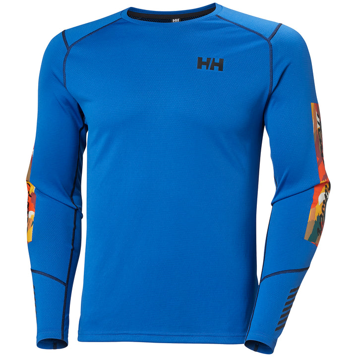 Helly Hansen Lifa Active Crew Baselayer Top Cobalt 2.0 Apres Print