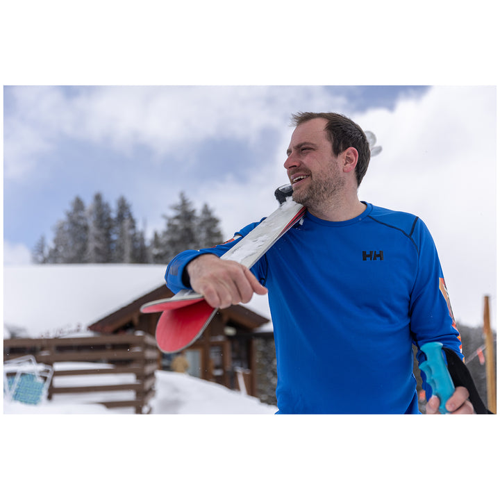 Helly Hansen Lifa Active Crew Baselayer Top Cobalt 2.0 Apres Print