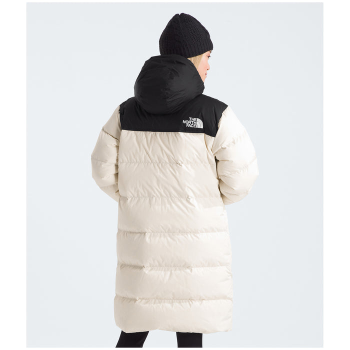 The North Face Nuptse Parka - Women's White Dune/TNF Black