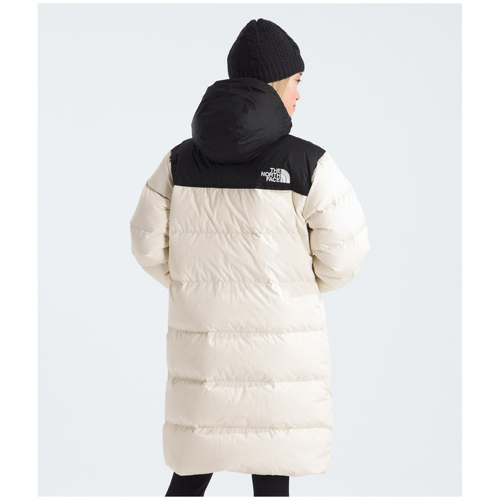 The North Face Nuptse Parka - Women's White Dune/TNF Black