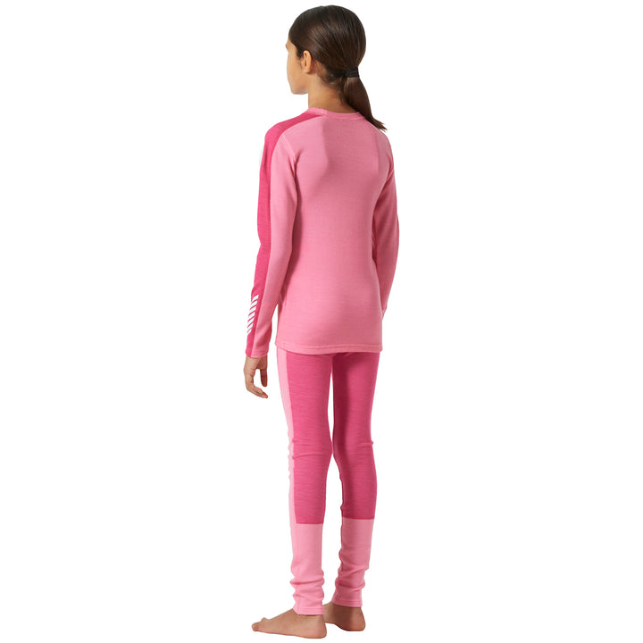 Helly Hansen Lifa Merino Midweight Baselayer Set - Kids' Sugar Pink