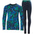 Helly Hansen Graphic Lifa Merino Midweight Baselayer Set - Kids' Bright Green Splash Camo AOP