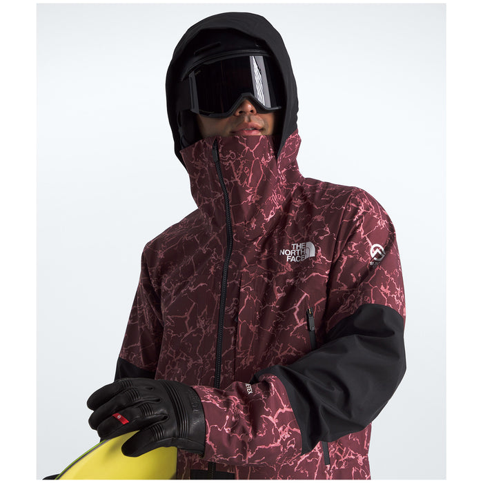 The North Face Summit Verbier GORE-TEX Jacket - Men's Alpine Plum Glacial Fracture Print