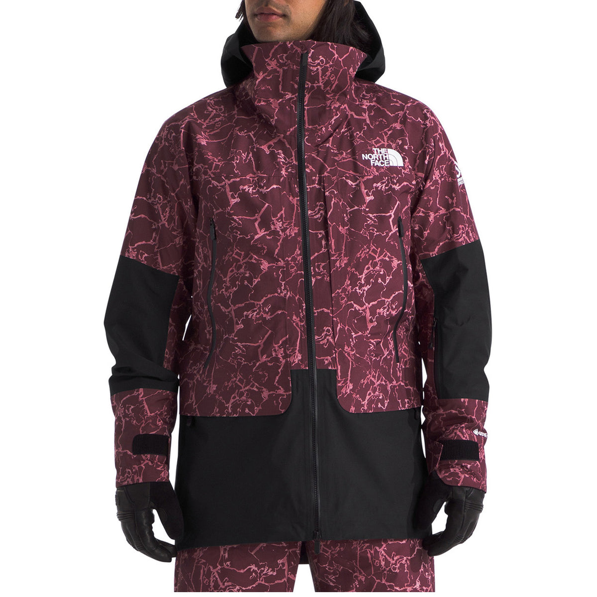 The North Face Summit Verbier GORE-TEX Jacket - Men's Alpine Plum Glacial Fracture Print