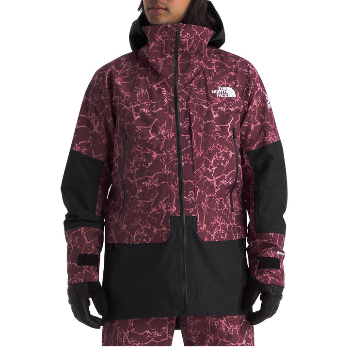The North Face Summit Verbier GORE-TEX Jacket - Men's Alpine Plum Glacial Fracture Print