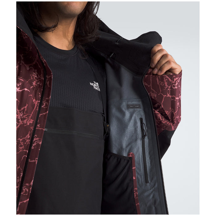 The North Face Summit Verbier GORE-TEX Jacket - Men's Alpine Plum Glacial Fracture Print