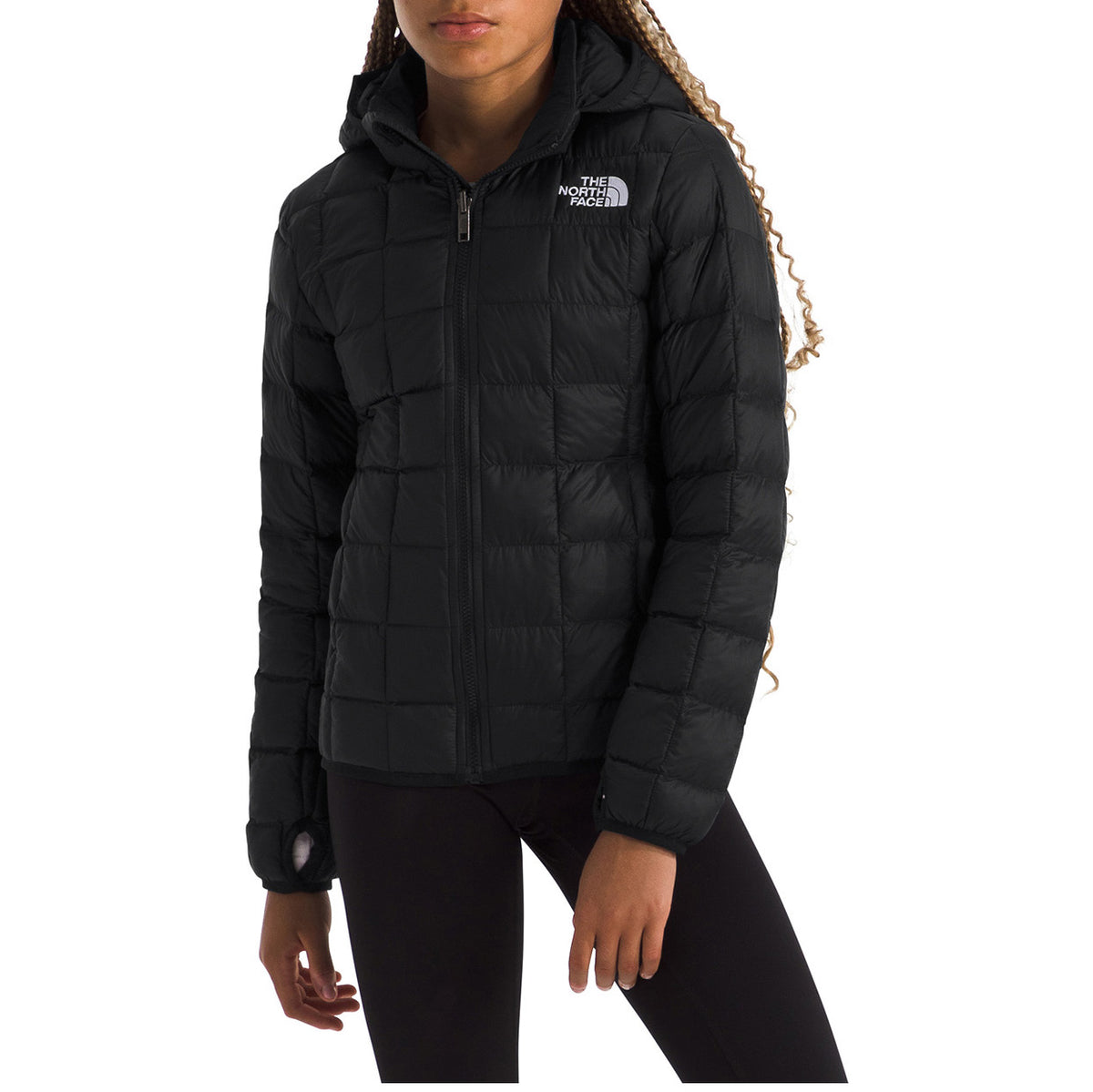 The North Face ThermoBall™ Hooded Jacket - Girls' TNF Black