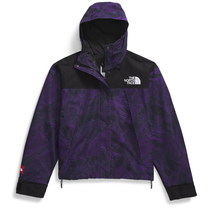 The North Face DryVent™ Mono Mountain Short Jacket - Women's Peak Purple 3D Summit Mesh Print/TNF Black