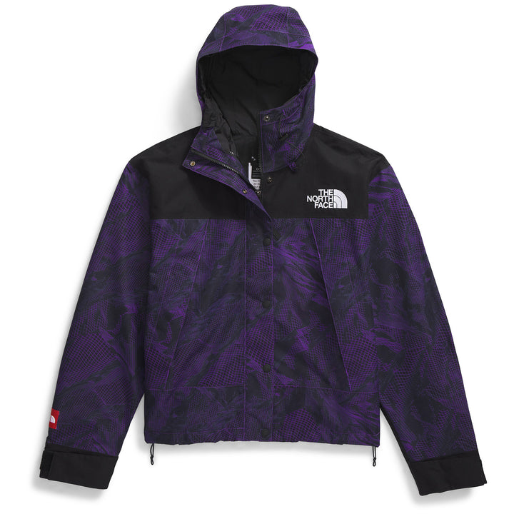 The North Face DryVent™ Mono Mountain Short Jacket - Women's Peak Purple 3D Summit Mesh Print/TNF Black