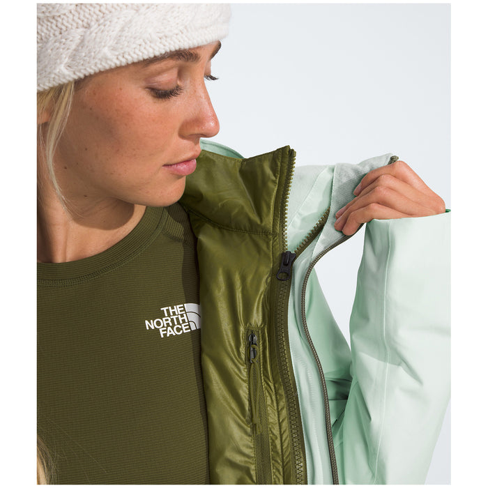 The North Face ThermoBall™ Eco Snow Triclimate® Jacket - Women's Pale Green/Forest Olive