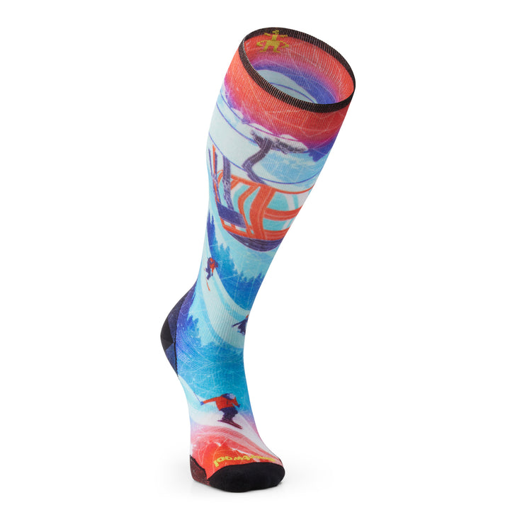 Smartwool Zero Cushion Ski Day OTC Socks Laguna Blue
