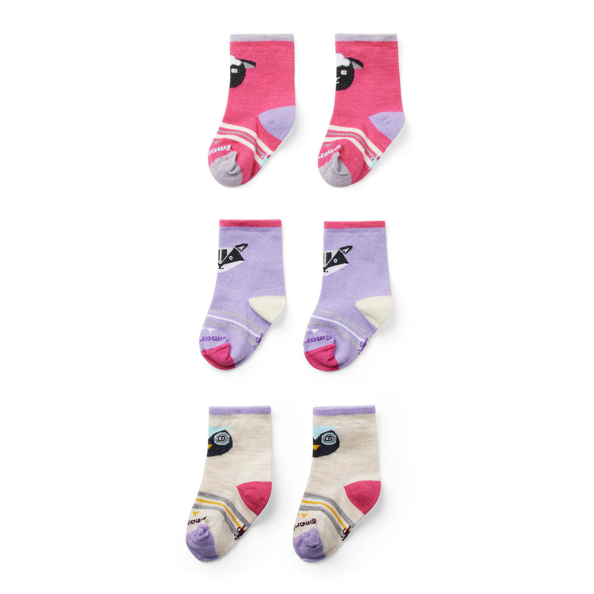 Smartwool Trio Socks - Toddlers' Ultra Violet