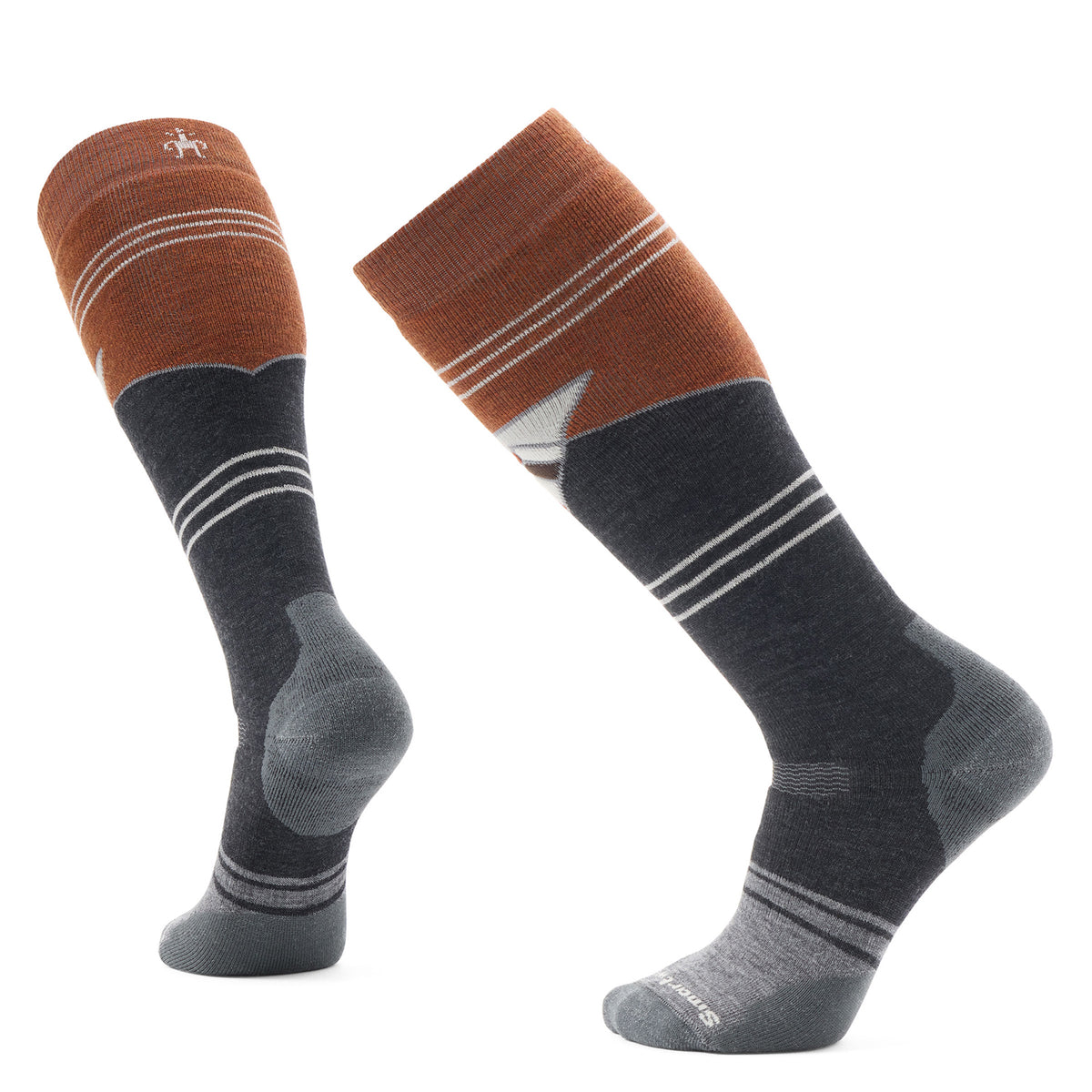 Smartwool Snowboard Full Cushion Mountain Geo OTC Socks Picante