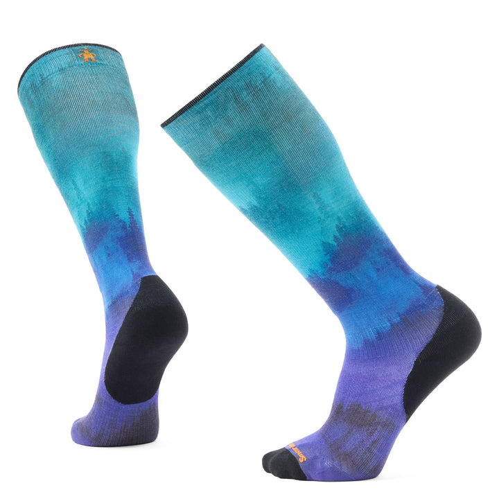 Smartwool Targeted Cushion Compression Print OTC Socks Black