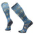 Smartwool Zero Cushion Paths Crossed Print OTC Socks Deep Navy