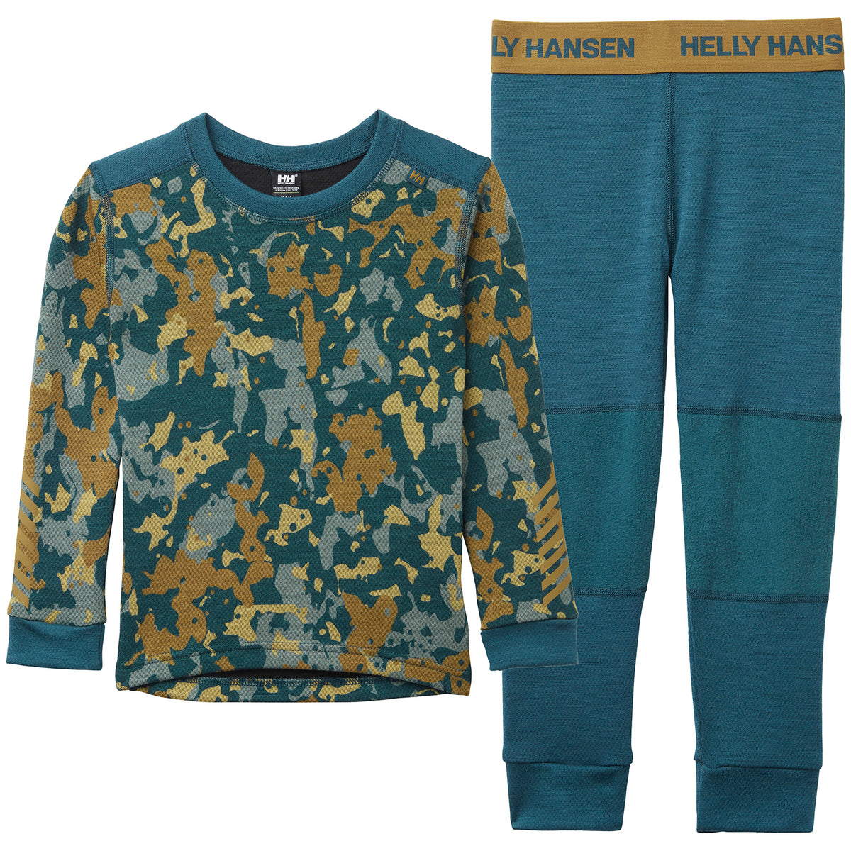 Helly Hansen Graphic Lifa Merino Set - Toddlers' Dark Creek Splash Camo AOP