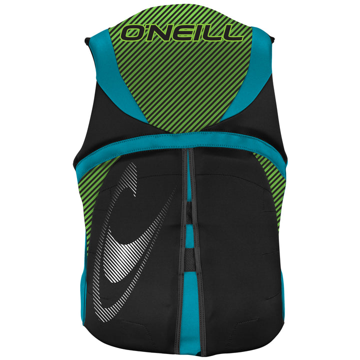O'Neill Reactor USCG Wakeboard Vest Black/Dayglow/Turquoise